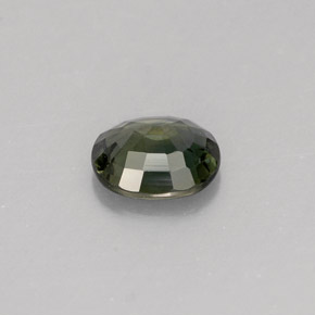 Zafiro verde natural de 0,76 ct, corte óvalo, VS