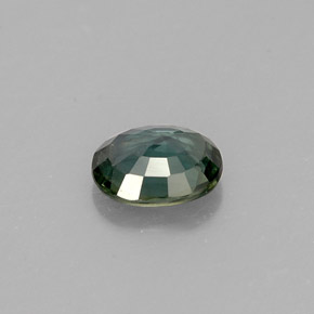 Zafiro verde natural de 0,78 ct, corte óvalo, VS
