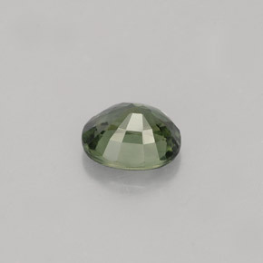Zafiro verde natural de 1,04 ct, corte óvalo, VS