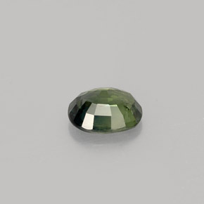 Zafiro verde natural de 0,83 ct, corte óvalo, VS