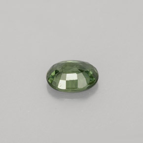 Zafiro verde natural de 0,79 ct, corte óvalo, VS