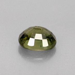 Zafiro verde natural de 0,96 ct, corte óvalo, VS