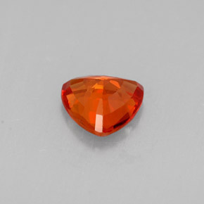 Zafiro naranja natural de 0,65 ct, trillón, VVS-VS