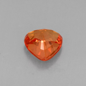 Zafiro naranja natural de 0,91 ct, trillón, VVS-VS