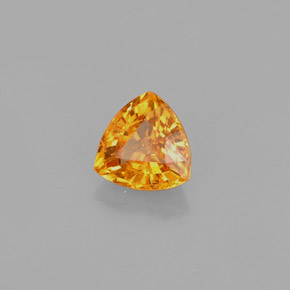Zafiro naranja natural de 0,88 ct, trillón, VS