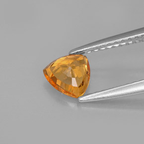 Zafiro naranja natural de 0,88 ct, trillón, VS
