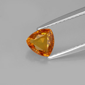 Zafiro naranja natural de 1,00 ct, trillón, VS