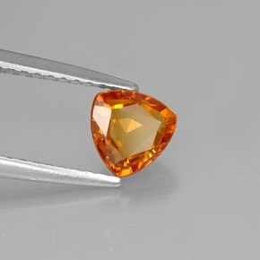 Zafiro naranja natural de 1,00 ct, trillón, VS
