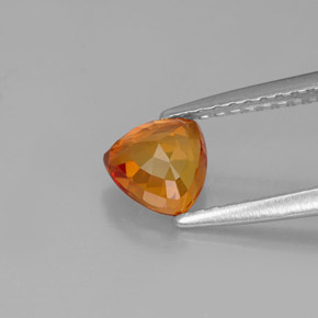 Zafiro naranja natural de 1,00 ct, trillón, VS