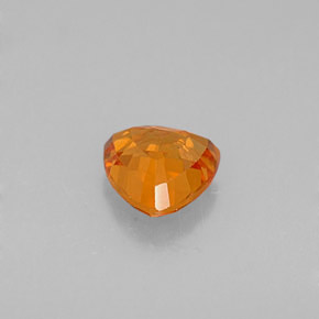 Zafiro naranja natural de 0,83 ct, trillón, VVS-VS