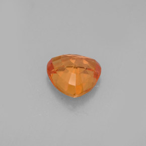 Zafiro naranja natural de 0,88 ct, trillón, VVS-VS