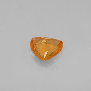 Zafiro naranja natural de 0,63 ct, trillón, VVS-VS