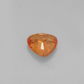 Zafiro naranja natural de 0,77 ct, trillón, VVS-VS