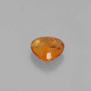 Zafiro naranja natural de 0,84 ct, trillón, VVS-VS