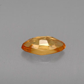 Zafiro amarillo natural de 0,79 ct, marquesa, VVS-VS