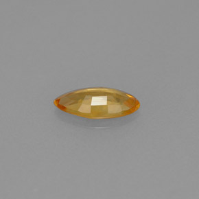Zafiro amarillo natural de 0,50 ct, marquesa, VS