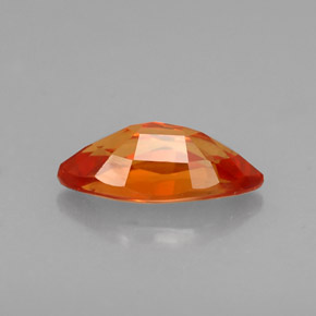 Zafiro naranja natural de 0,97 ct, marquesa, VVS