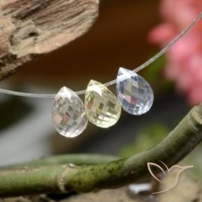 Gemas de Zafiro Multicolor natural de 2.29 ct, Corte Briolette, VVS