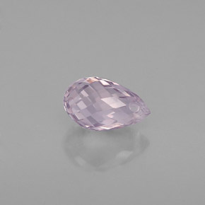 Zafiro violeta natural de 0,91 ct, briolette, VVS
