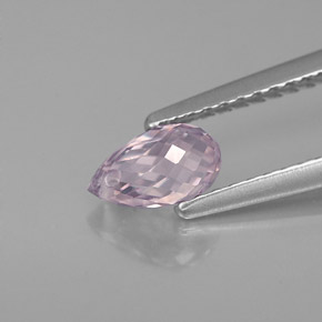 Zafiro violeta natural de 0,91 ct, briolette, VVS