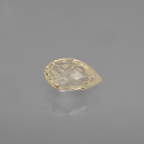 Zafiro oro natural de 0,79 ct, briolette, VVS-VS