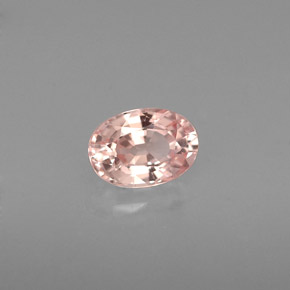 Zafiro rosa natural de 0,70 ct, corte óvalo, VVS