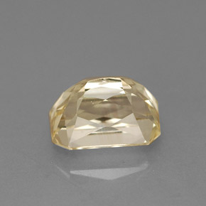 Zafiro amarillo natural de 1,81 ct, corte esmeralda, VVS
