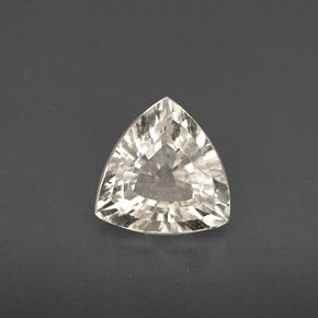 Zafiro amarillo natural de 0,97 ct, trillón, VVS-VS