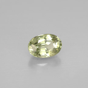 Zafiro verde natural de 0,72 ct, corte óvalo, VVS-VS