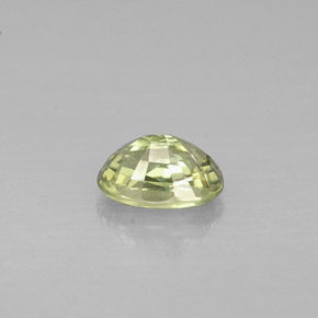 Zafiro verde natural de 0,72 ct, corte óvalo, VVS-VS