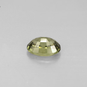 Zafiro verde natural de 0,67 ct, corte óvalo, VS