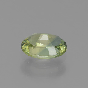 Zafiro verde natural de 0,63 ct, corte óvalo, VVS-VS