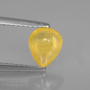 Zafiro amarillo natural de 1,22 ct, transparente, transparente / translúcido