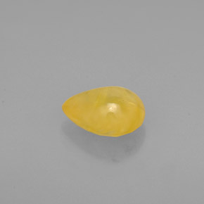Zafiro amarillo natural de 1,22 ct, transparente, transparente / translúcido
