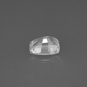 Zafiro blanco natural de 1,09 ct, corte cojín, VVS-VS