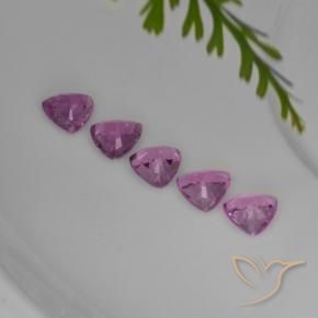 Gemas de zafiro púrpura natural de 1,44 ct, trillón, VVS-VS