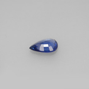 Zafiro azul natural de 0,62 ct, en forma de pera, VVS