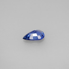 Zafiro azul natural de 0,65 ct, en forma de pera, VVS