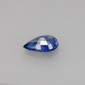 Zafiro azul natural de 0,72 ct, en forma de pera, VVS-VS
