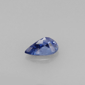 Zafiro azul natural de 0,72 ct, en forma de pera, VVS-VS