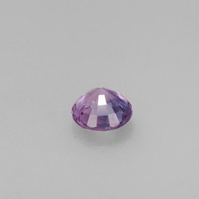 Zafiro violeta natural de 0,45 ct, corte redondo, VS