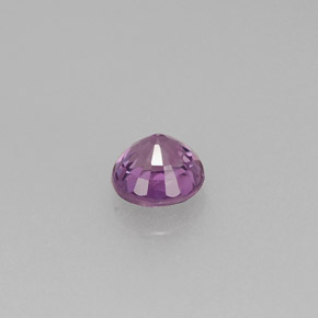 Zafiro violeta natural de 0,44 ct, corte redondo, VS