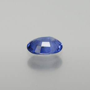 Zafiro azul natural de 0,76 ct, corte óvalo, VS-SI