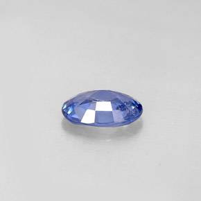 Zafiro azul natural de 0,73 ct, corte óvalo, VS-SI