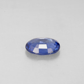 Zafiro azul natural de 0,73 ct, corte óvalo, VS