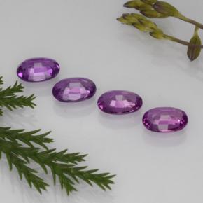 Gemas de zafiro púrpura natural de 2,23 ct, corte óvalo, VVS-VS