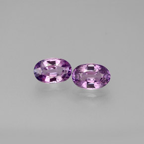 Gemas de zafiro violeta natural de  ct, corte óvalo, VVS-VS