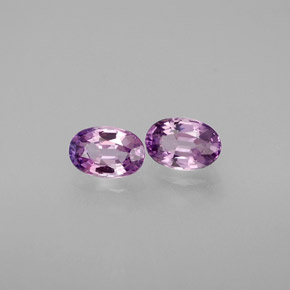 Gemas de zafiro violeta natural de  ct, corte óvalo, VVS-VS