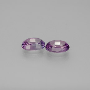 Gemas de zafiro violeta natural de  ct, corte óvalo, VVS-VS