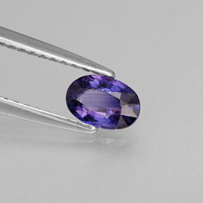 Zafiro violeta natural de 0,54 ct, corte óvalo, VVS-VS